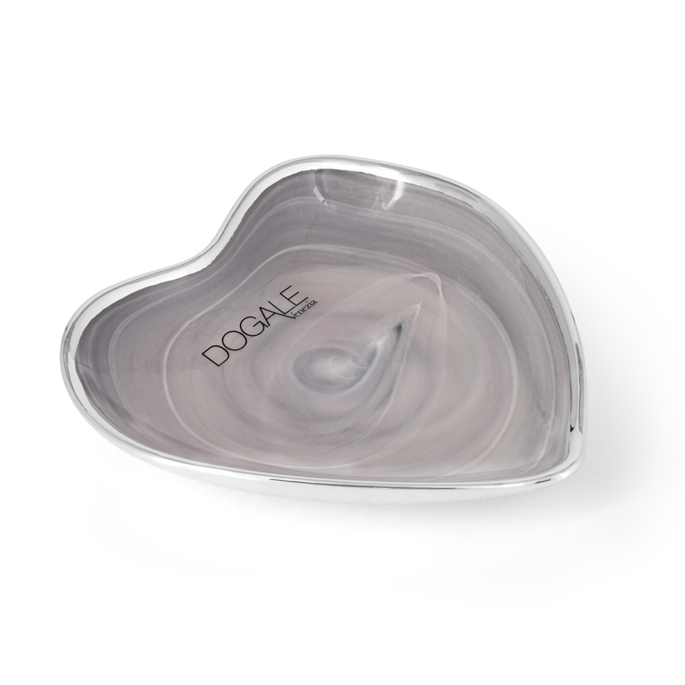 PINK ALABASTER HEART DISH
