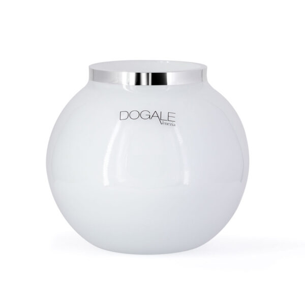 WHITE VASE ROUND LAGUNA