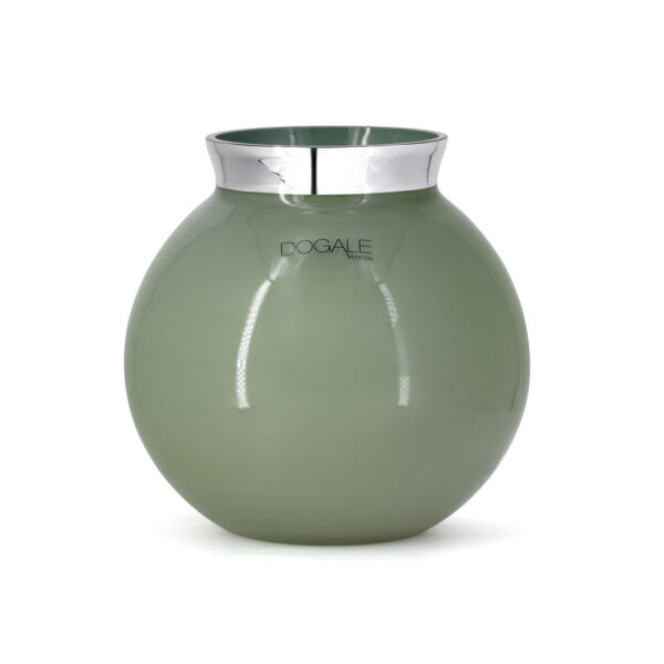 GREEN VASE ROUND LARGE LAGUNA