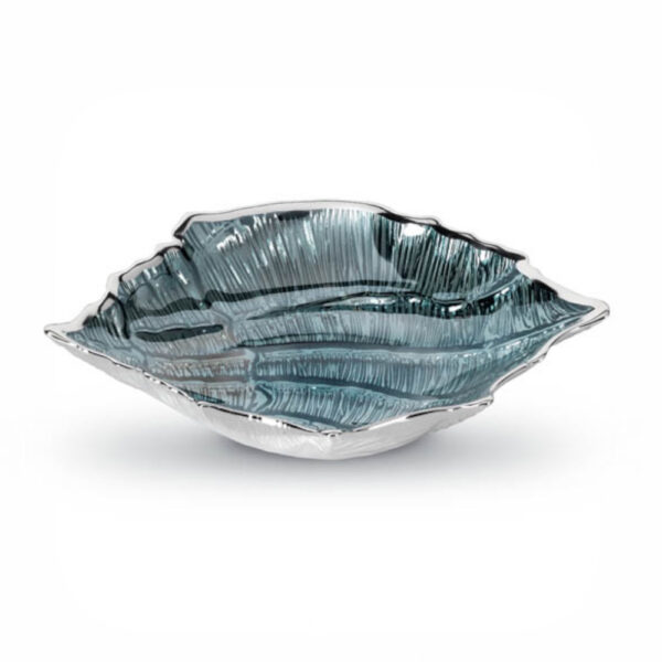 LIGHT BLUE SHELL BOWL LARGE CAPRI