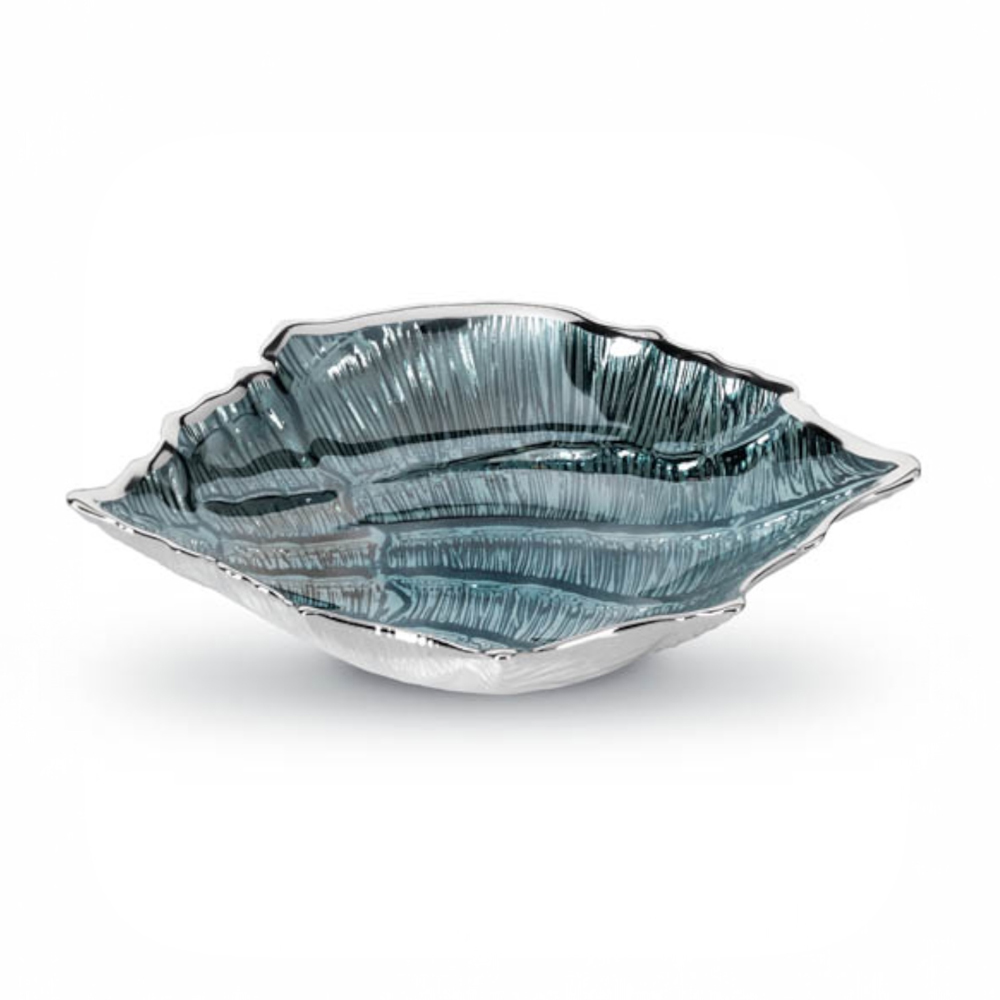 LIGHT BLUE SHELL BOWL LARGE CAPRI