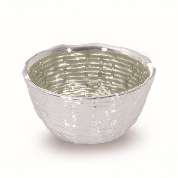 SILVER GREEN NEST BOWL